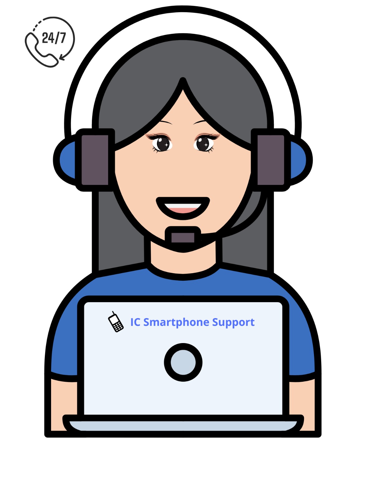 Chica de atención al cliente